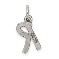 Sophia Jewelers Rhodium-Plated Sterling Silver Initial R Charm Pendant