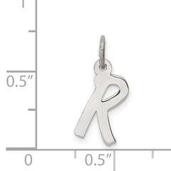 Sophia Jewelers Rhodium-Plated Sterling Silver Initial R Charm Pendant