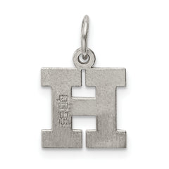 Sophia Jewelers Sterling Silver Initial H Rhodium-Plated Charm