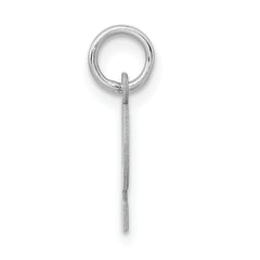 Sophia Jewelers Sterling Silver P Charm with Rhodium Finish