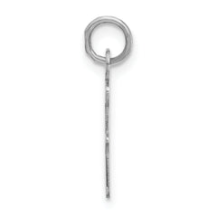 Sterling Silver 925 Unisex Polished Initial F Charm