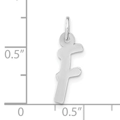 Sterling Silver 925 Unisex Polished Initial F Charm