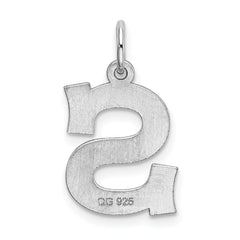 Sophia Jewelers 925 Sterling Silver Rhodium-Plated S Initial Charm