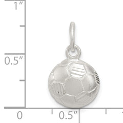 Sophia Jewelers Sterling Silver Soccer Ball Charm with Polished Finish