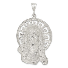Sterling Silver 925 Ecce Homo Pendant with Polished Anti-Tarnish Finish