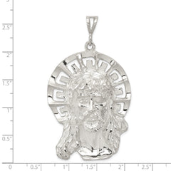 Sterling Silver 925 Ecce Homo Pendant with Polished Anti-Tarnish Finish