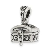 Sterling Silver Antiqued Chest Pendant