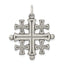 Sterling Silver Antiqued Jerusalem Cross Pendant
