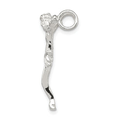 Sterling Silver 925 Polished Crucified Christ Pendant with Anti-Tarnish Finish