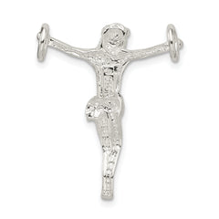 Sterling Silver 925 Polished Crucified Christ Pendant with Anti-Tarnish Finish