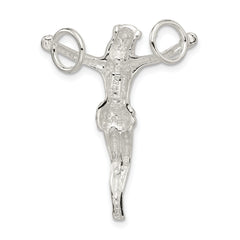 Sophia Jewelers Sterling Silver 925 Polished Crucified Christ Pendant