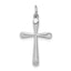 Sterling Silver Rhodium-plated Cross Charm