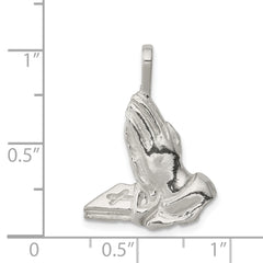 Sophia Jewelers 925 Sterling Silver Praying Hands Charm Polished Finish