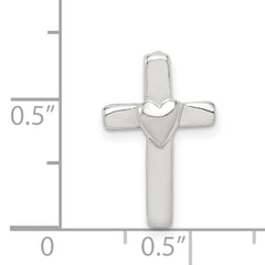Sterling Silver 925 Cross Pendant for Children with Polished Finish