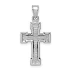 Sophia Jewelers Sterling Silver 3D Latin Crucifix Pendant Polished Finish