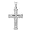 Sterling Silver Rhodium-plated Latin Crucifix Pendant