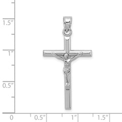 Sterling Silver 925 Rhodium-Plated Polished 3D Crucifix Pendant