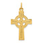 Sterling Silver & 24k Gold -plated Celtic Cross Pendant