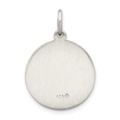 Sterling Silver 925 Antiqued Infant Jesus Medal Pendant