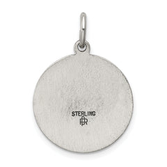 Sterling Silver 925 Ecce Homo Medal Pendant with Antiqued Finish