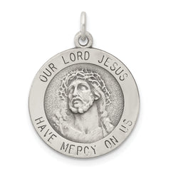 Sterling Silver Antiqued Ecce Homo Medal