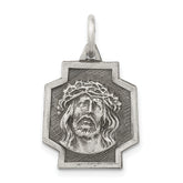 Sterling Silver Antiqued Ecce Homo Charm