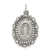 Sterling Silver Antiqued Miraculous Medal