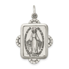 Sterling Silver Antiqued Miraculous Medal