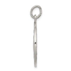 Sterling Silver 925 Miraculous Medal Pendant with Polished Palladium Finish