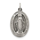 Sterling Silver Antiqued Miraculous Medal