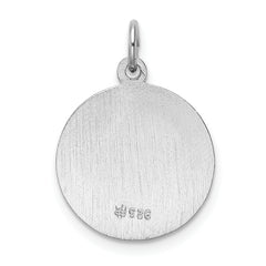 Sophia Jewelers Sterling Silver Our Lady of Guadalupe Polished Pendant