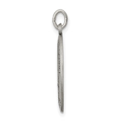 Sterling Silver 925 Our Lady of Mt. Carmel Antiqued Medal Pendant