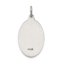 Sterling Silver 925 Antiqued Our Lady of Mount Carmel Pendant Vintage Grace