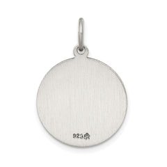 Sterling Silver 925 Our Lady of Loreto Antiqued Pendant Elegant Themed Charm