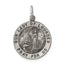 Sterling Silver Antiqued Our Lady of Lourdes Medal