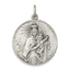 Our Lady of the Holy Scapular Medal in Sterling Silver, 24mm Antiqued - Sophia Jewelers