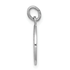 Sterling Silver 925 Saint Christopher Medal with Polished Rhodium Finish