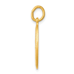 24k Gold-Plated Sterling Silver Saint Christopher Pendant Polished Elegant Charm