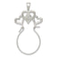 Heart Holder Charm in Sterling Silver, 44mm - Sophia Jewelers