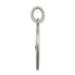 Sterling Silver Saint Francis Pendant with Antiqued Finish