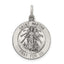 Saint Martha Medal in Sterling Silver, 25mm Antiqued - Sophia Jewelers
