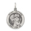 Saint Matthew Medal in Sterling Silver, 25mm Antiqued - Sophia Jewelers