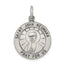 Saint John Neumann Medal in Sterling Silver, 25mm Antiqued - Sophia Jewelers