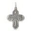 4-Way Medal in Sterling Silver, 20mm Antiqued Reversible - Sophia Jewelers