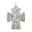 Sterling Silver Antiqued Reversible 4-way Medal