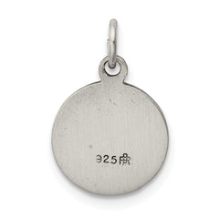 Sterling Silver 925 Antiqued First Communion Charm for Children