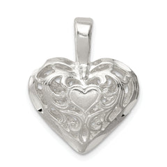 Sterling Silver Filigree Heart Pendant