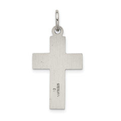 Sterling Silver 925 Antiqued Cross Charm Vintage Pendant