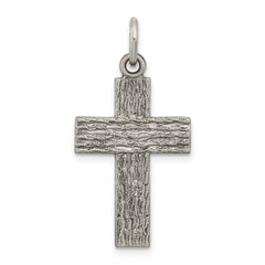 Sterling Silver Antiqued Cross Charm