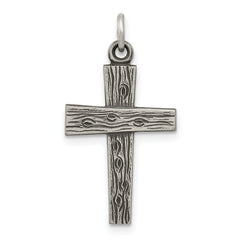 Sterling Silver Antiqued Cross Charm